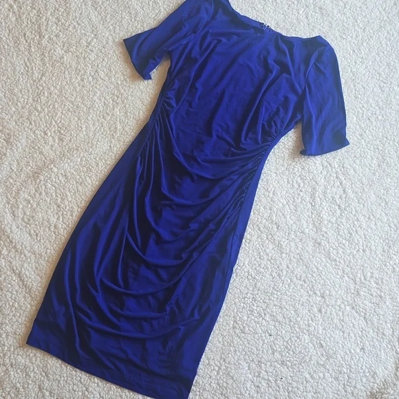 Vince Camuto Midi dress cob cobalt purple women’s size 8 - Picture 6 of 15